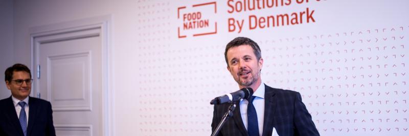 H. K. H. Kronsprins Frederik holder tale til åbningen af Food Nations Visitorcenter